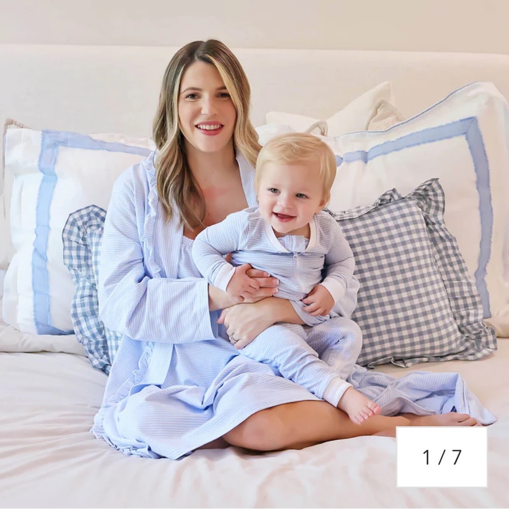 Blue Stripe Women’s Robe